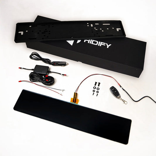 شاشة إخفاء لوحة السيارة الذكية